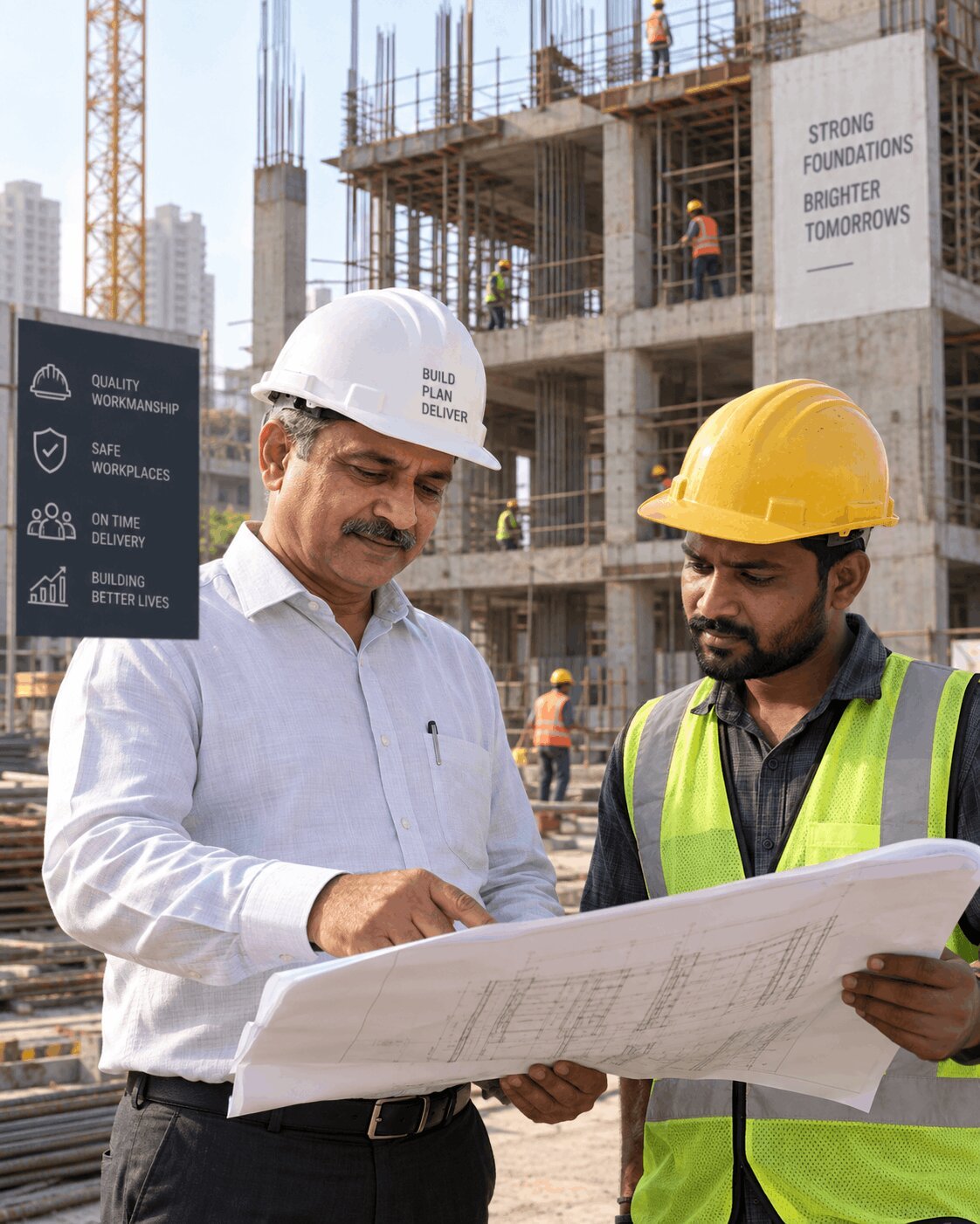 Craftsmen Brothers contractor supervising work on site