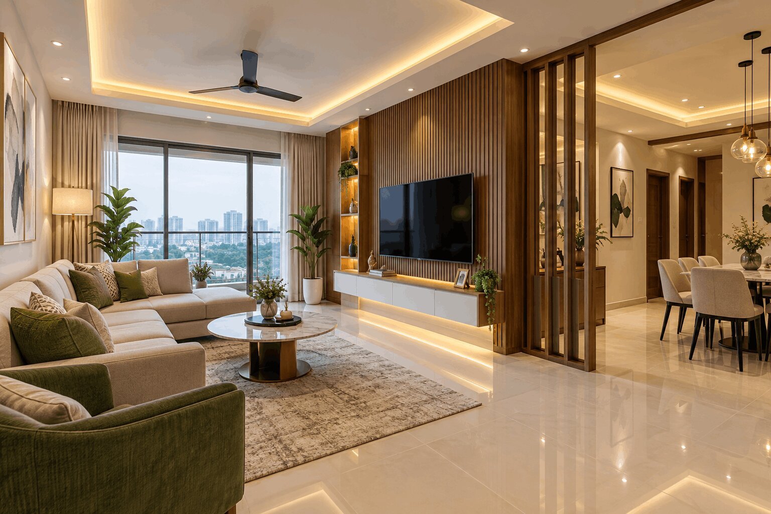 Interior finishing work